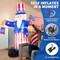7FT 4th of July Inflatables Decorations Outdoor Uncle Sam Holds American Flag
